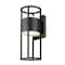 Z-Lite Luca Outdoor Wall, 2-Light, 7.25 In.W x 8 In.L x 18 In.H, Black/Etched 517M-BK-LED - alternate 4
